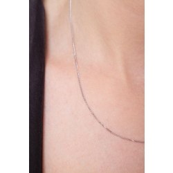 Chaîne or blanc 18k 45 cm 2