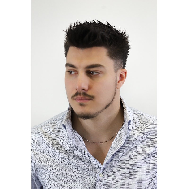 Collier diamanté en or blanc 18k 50 cm