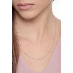 Collier diamanté en or blanc 18k 50 cm 2