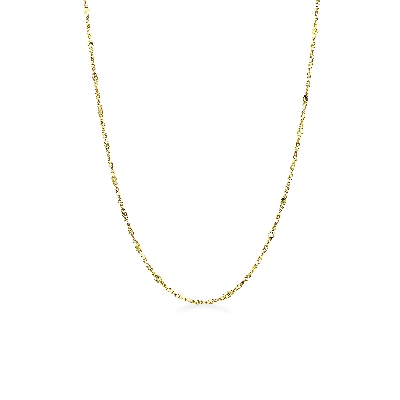 Collier diamanté en or jaune 18k, 50 cm