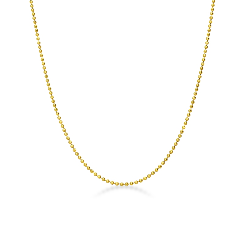 Collier avec de petites perles en or jaune 18 carats
