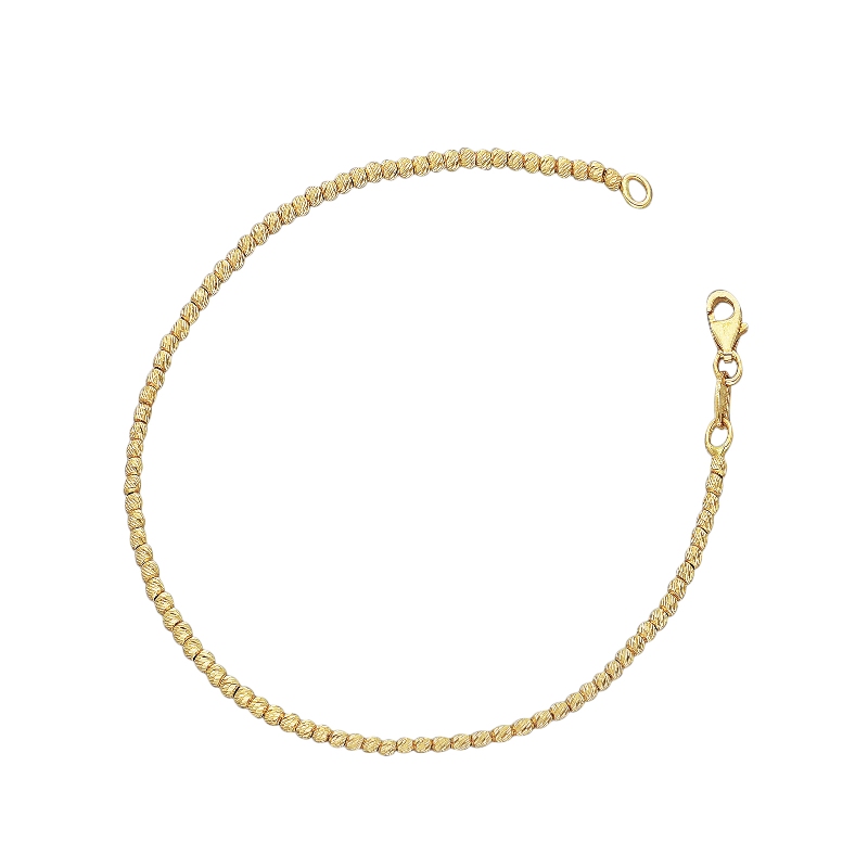 Bracelet féminin design en or jaune diamanté 18k