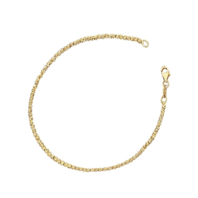 Bracelet féminin design en or jaune diamanté 18k