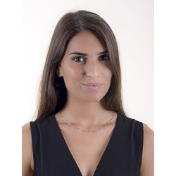 Collier en or blanc 18k avec ovales diamantés 2