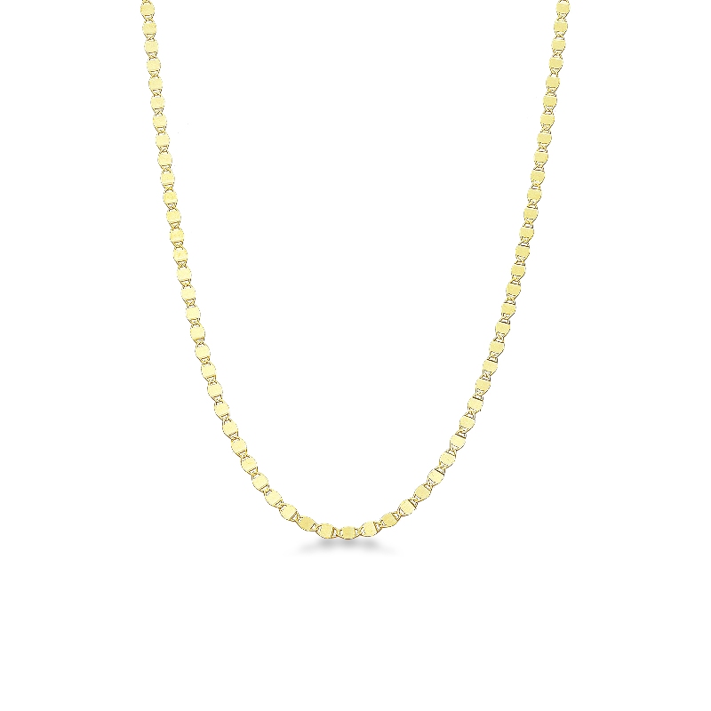 Collier en Or Jaune 18k Maille Godronnée 2 mm