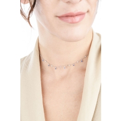 Collier gouttes de saphirs et diamants or 750 2
