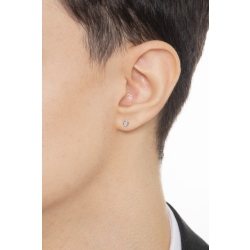Mono boucle d'oreille avec diamant et or 18K 2