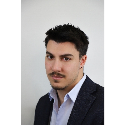 Boucle d'oreille individuelle or blanc 18k et diamant noir