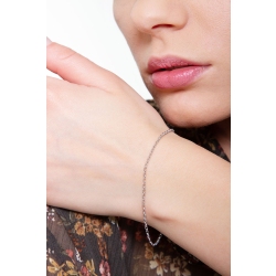 Bracelet chaîne légère en or blanc 18 carats 2