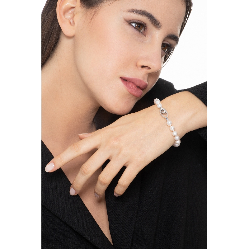 Bracelet de perles japonaises naturelles cultivées