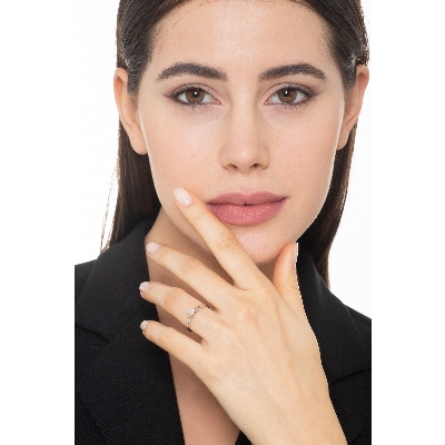 Bague solitaire diamant 0.25 ct en or blanc 750