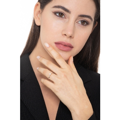 Bague Solitaire Diamant 0,25 ct en Or Blanc 18k