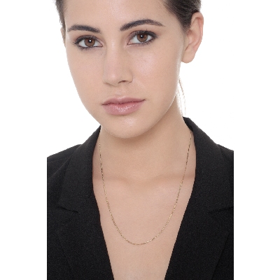 Collier en or jaune 18k, 50 cm