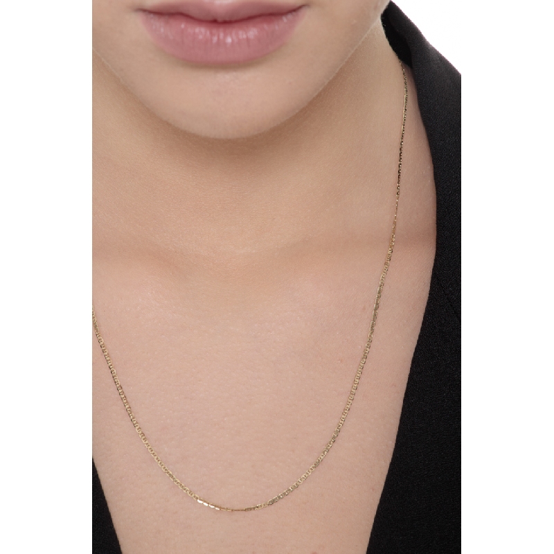 Collier en or jaune 18k, 50 cm