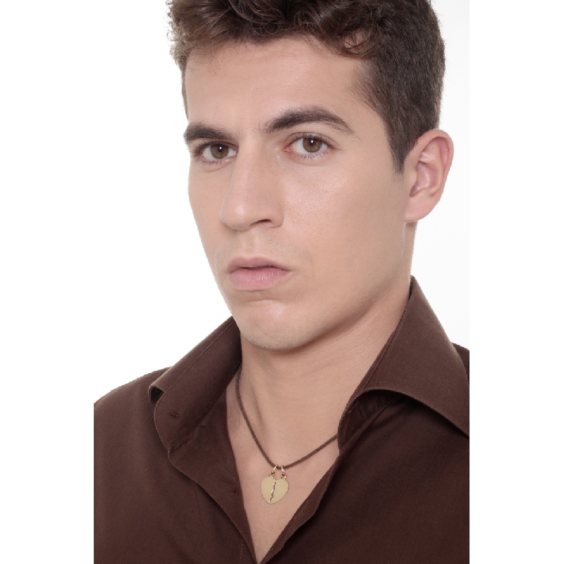 Pendentif Coeur Sécable Or Jaune 18K