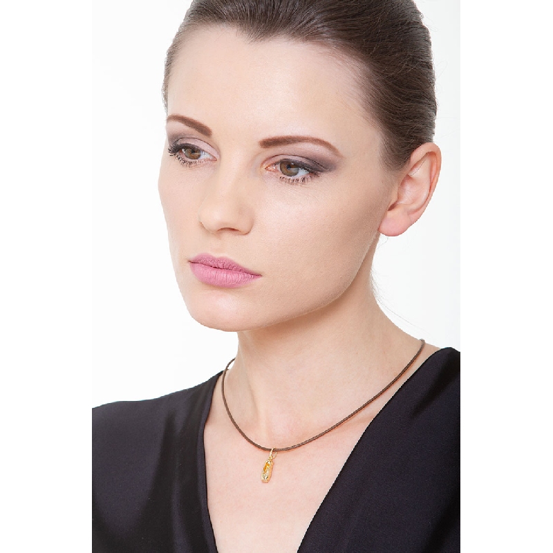 Ciondolo Scarpetta da danza in oro giallo 18k.