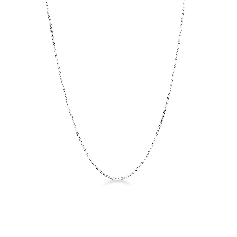 Chaîne or blanc 18k maille vénitienne 