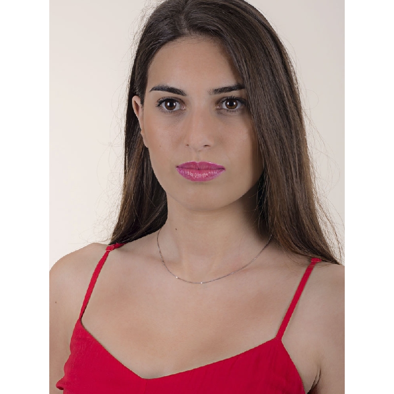 Chaîne vénitienne en or blanc 18k