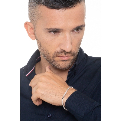 Bracelet tennis en or blanc 18k diamants