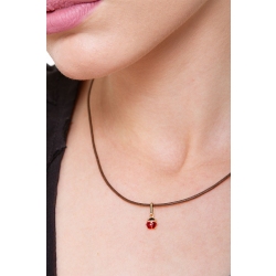 Pendentif coccinelle en or jaune 18k 2