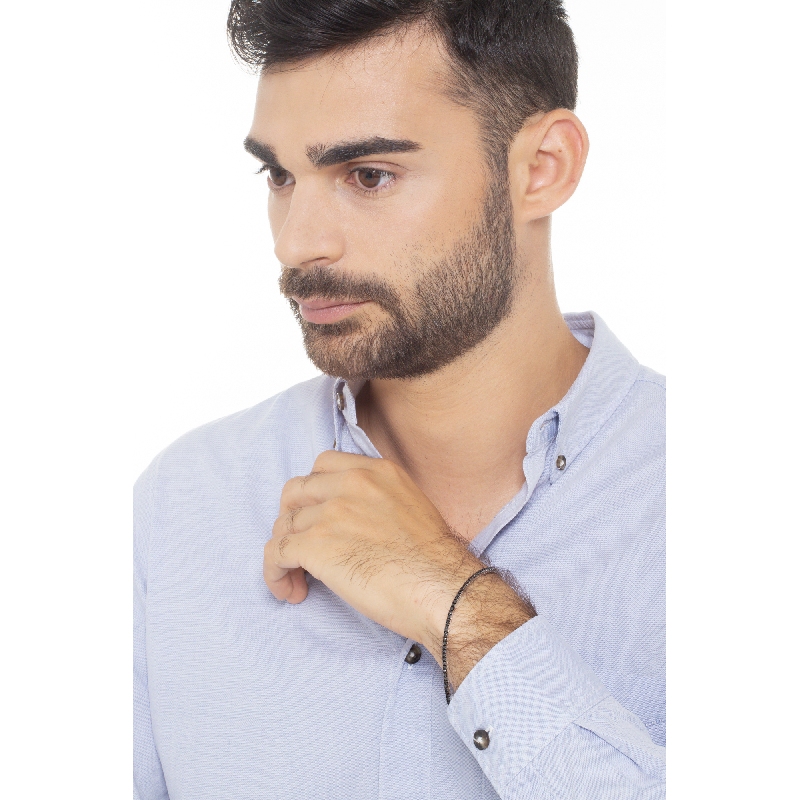 Bracelet Tennis en or blanc 18 carats avec des diamants noirs