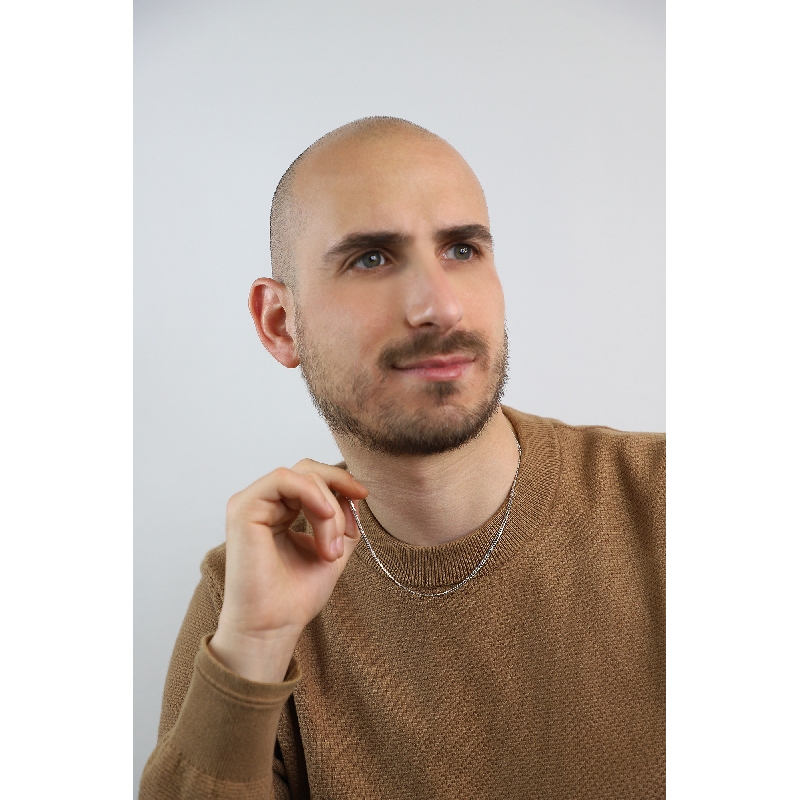 Chaîne homme en or blanc à maillons gourmette