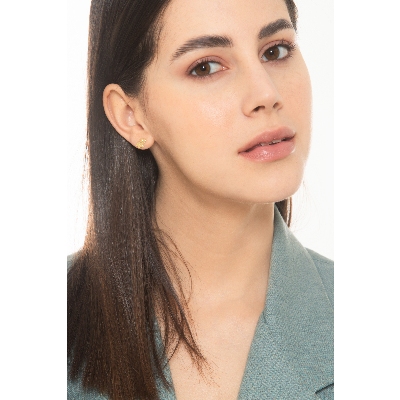 Boucles d’oreilles en or jaune 18k petit chien