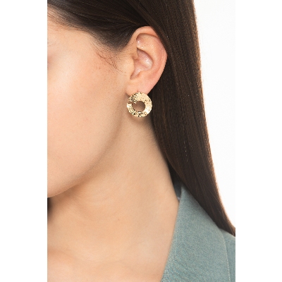 Créoles ouvertes en or jaune 18 carats