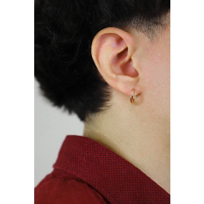 Créoles en or jaune 18k d’un diamètre 1,40 cm