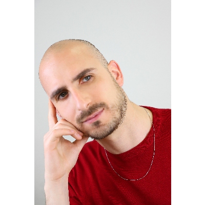 Collier en or blanc 18k à maille vénitienne