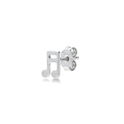 Mono Boucles d'Oreilles Notes de Musique 