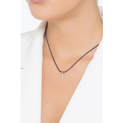 Pendentif avec lettre initiale I en majuscule en or blanc 18K 2