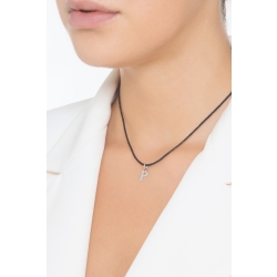 Pendentif avec initiale P Or blanc 18 carats  2