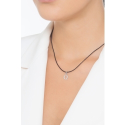 Pendentif avec initiale Q Or blanc 18 carats 2