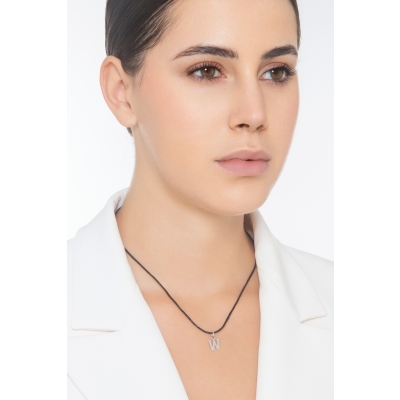 Pendentif avec initiale W Or blanc 18 carats