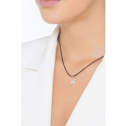 Pendentif avec initiale W Or blanc 18 carats 2