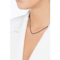 Pendentif avec lettre initiale X en majuscule en or blanc 18K 2