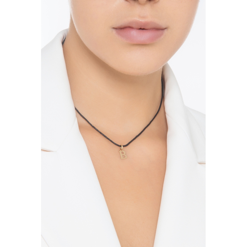 Pendentif avec la lettre initiale B en or jaune 18 carats