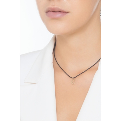 Pendentif avec la lettre G en or jaune 18 carats