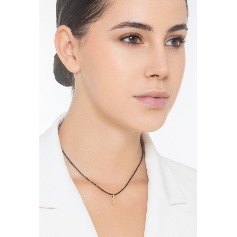 Pendentif avec la lettre initiale J en or jaune 18 carats