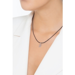 Pendentif avec la lettre X en or blanc 18k 2