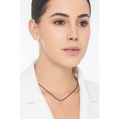 Pendentif avec la lettre Z en or blanc 18