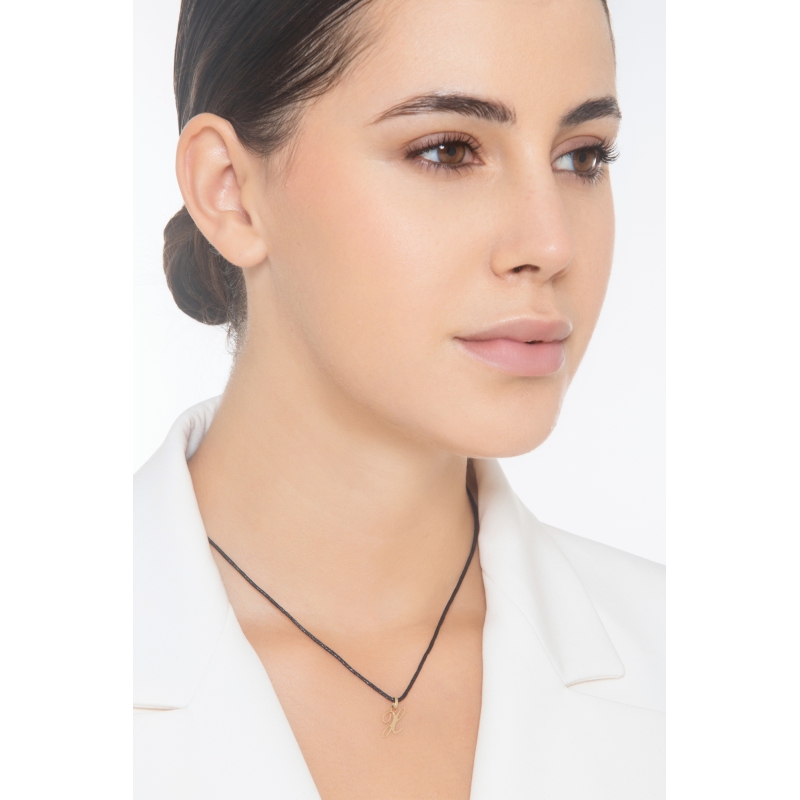 Pendentif avec initiale X Or jaune 18 carats