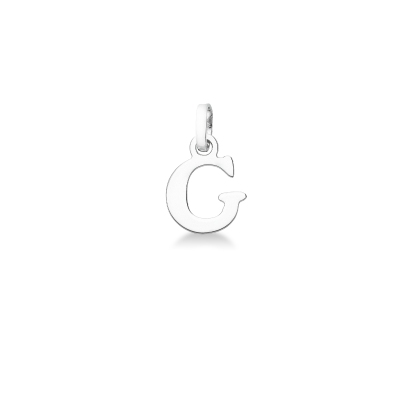Pendentif avec initiale C Or blanc 18 kt