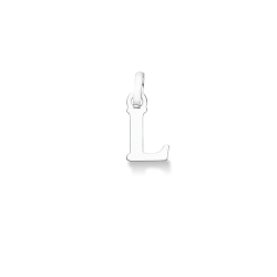 Pendentif lettre avec initiale L Or blanc 18 carats 