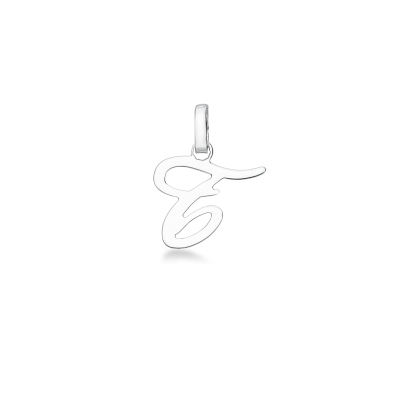 Pendentif avec lettre initiale T en cursive