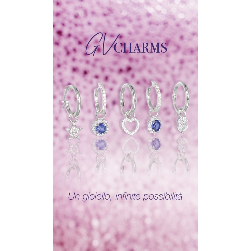 Mono boucle d'oreille en or blanc 18 carats