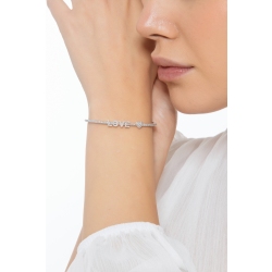Bracelet rigide LOVE et diamants 2