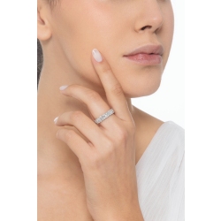 Bague diamants eternity en or blanc 18k  2