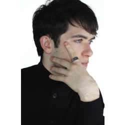 Bague pour homme en or blanc 18k  2